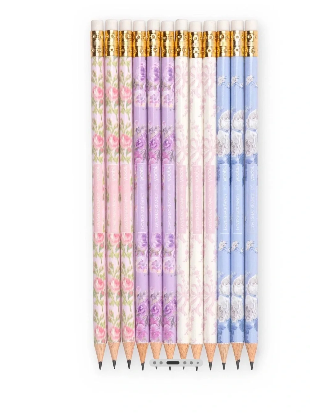 NWT 4 x LoveShackFancy x Target Yoobi 12 Pencils, Pen, Ruler, Ditsy Supply Kit